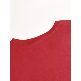 [Stretchy Puerto Rico T-Shirt] Stretchy Polyester Women's Puerto Rico Flag Cartoon Frog Graphic Long Sleeve T-Shirt | Casual Round Neck Top for Spring & Summer Vacation, Machine Washable, Playful Design