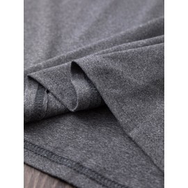 Summer Women's Letter Print Front and Back Fashion Short Sleeve T-Shirt, Comfortable Breathable Fabric, Casual Sporty Style, Suitable for Spring and Summer